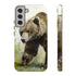 Grizzly Bear in a Field - Impact Resistant Phone Case Samsung Galaxy S22 Plus Glossy